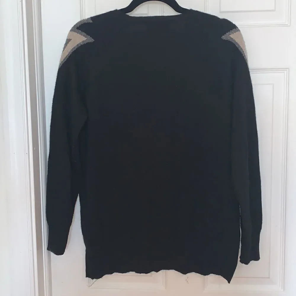Wyse London Esme Lightening Bolt Sweater Black Size S — image 8 of 8